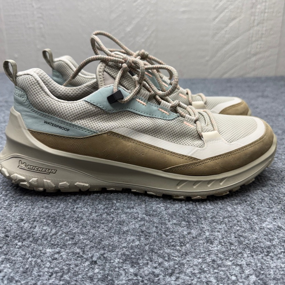 ECCO Ult-Trn Waterproof Hiking Shoes Womens 9-9.5 Tan Seafoam 82425360573